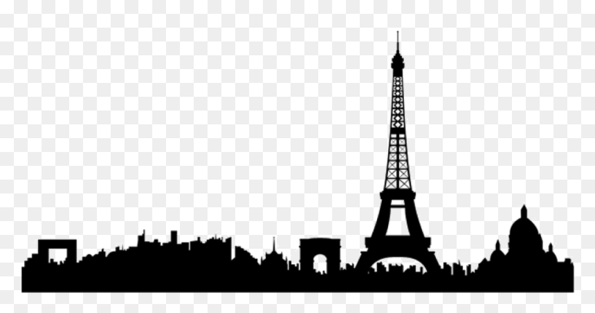 Ebook Burst Of Breath - Paris Je T Aime, HD Png Download - charlotte skyline silhouette png