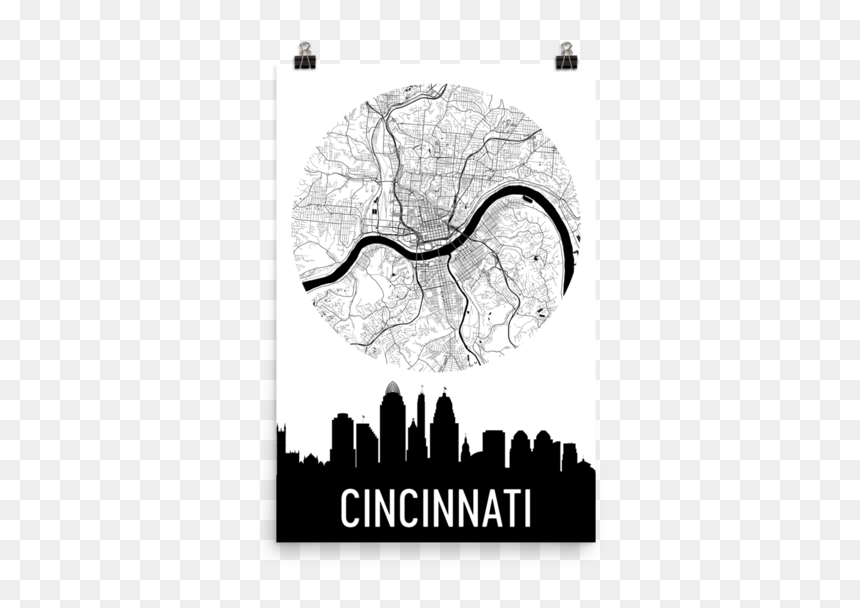 Illustration, HD Png Download - charlotte skyline silhouette png