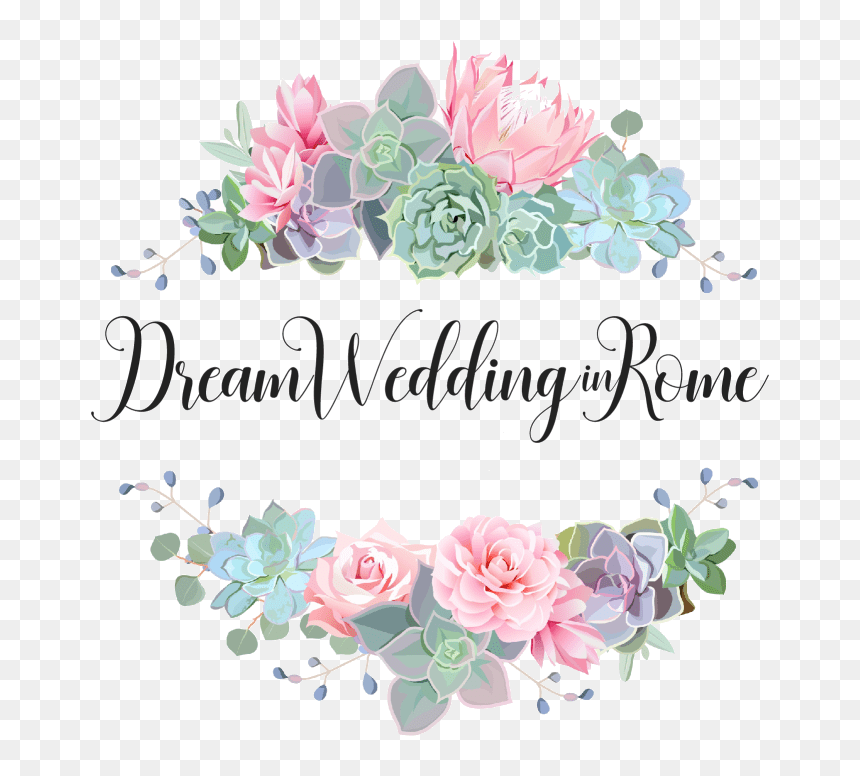 Dream Wedding In Rome - Transparent Watercolor Flower Border, HD Png Download - wedding arch png