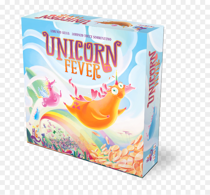 Unicorn Fever Board Game, HD Png Download - gold unicorn png