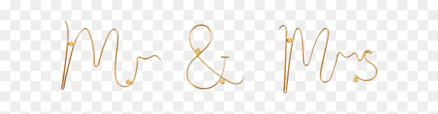 Mr And Mrs - Calligraphy, HD Png Download - mr and mrs png