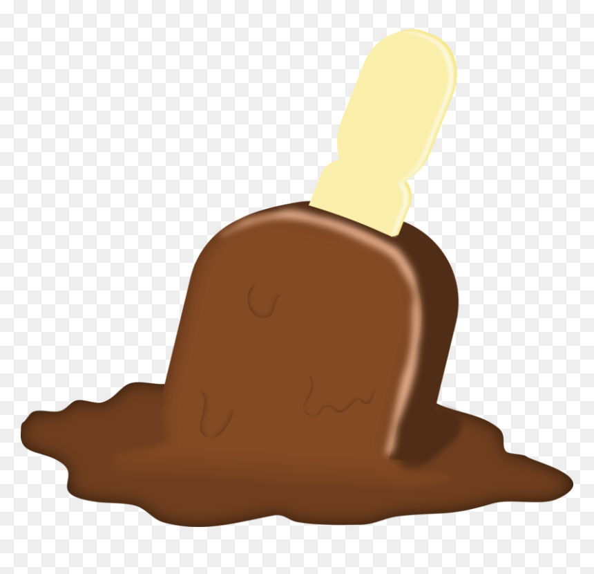 Ice Cream Cones Melting Ice Pop Frosting & Icing - Ice Cream Melted Clipart, HD Png Download - melted chocolate png
