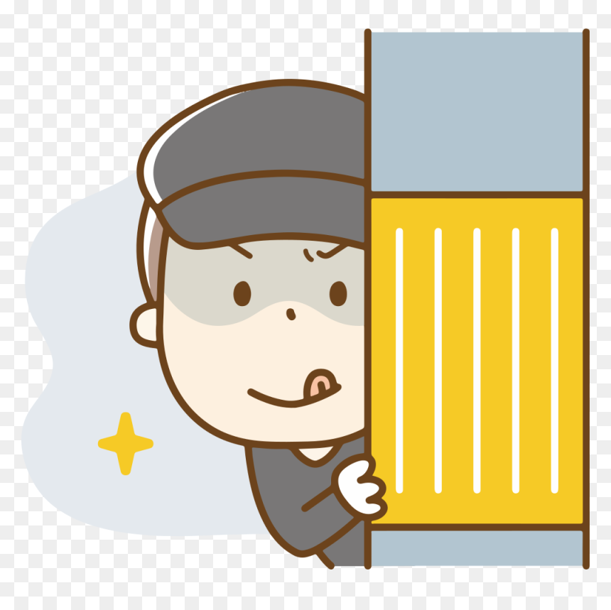 Burglar - 目立た ない 表札, HD Png Download - burglar png