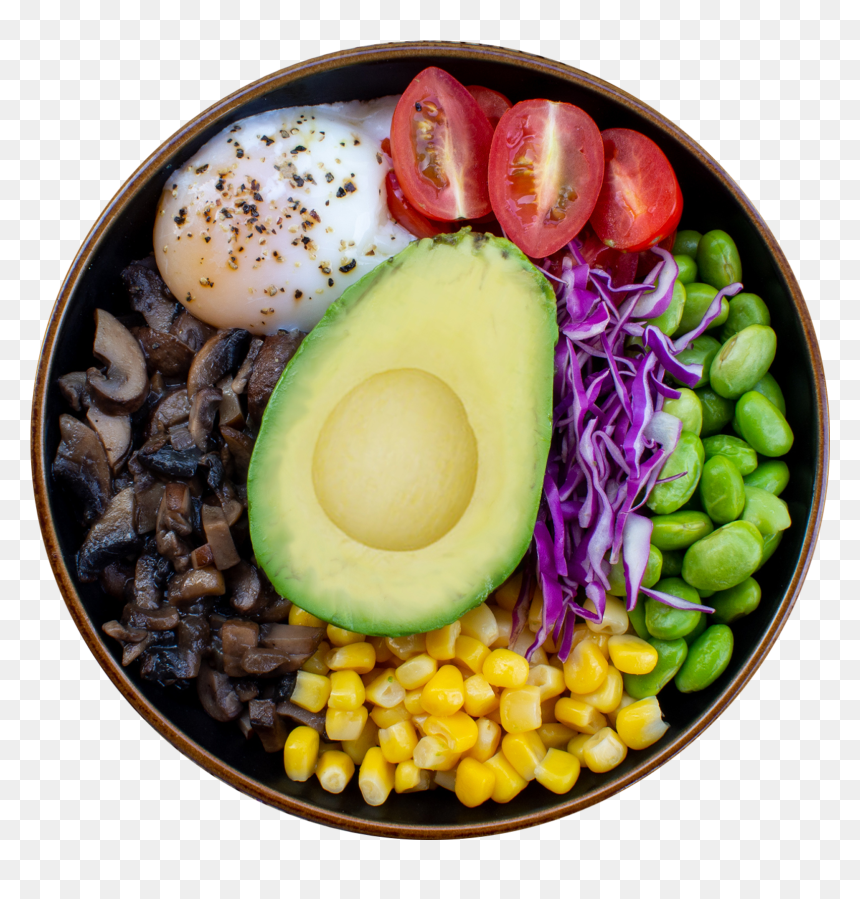 Avocado Vegetarian Bowl - Diet Food, HD Png Download - baked beans png