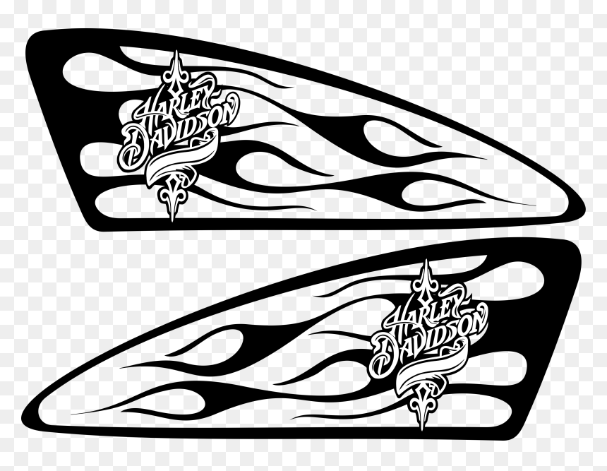 Harley Davidson Tank Stencil, HD Png Download - gas tank png