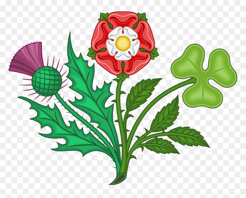 Rose Shamrock And Thistle - Yeoman Of The Guard Symbol, HD Png Download - leek png