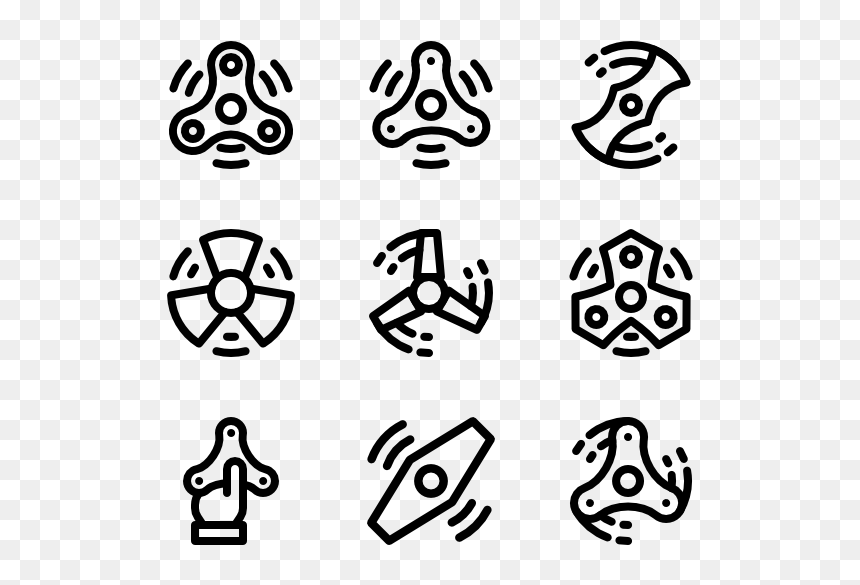 Business Presentation Icons, HD Png Download - fidget spinner.png