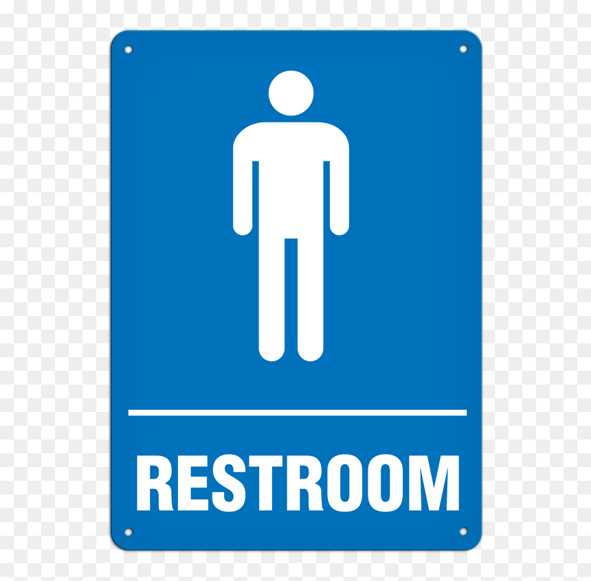 Sign, HD Png Download - restroom png
