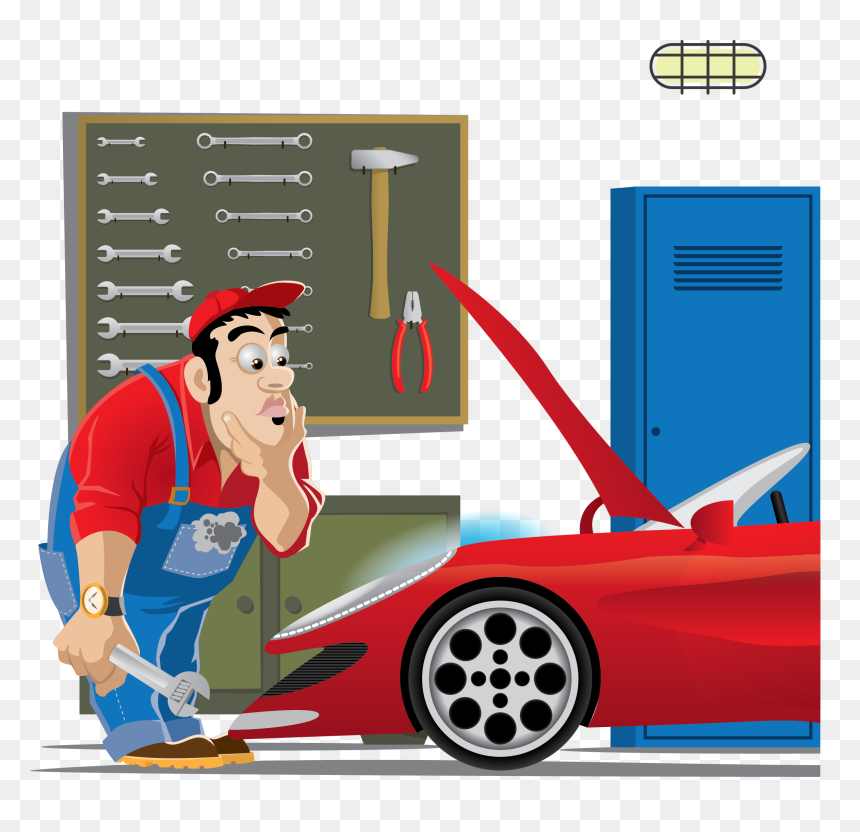 Picture Freeuse Library Car Clip Art Repair Transprent - Mechanic Clipart, HD Png Download - car mechanic png