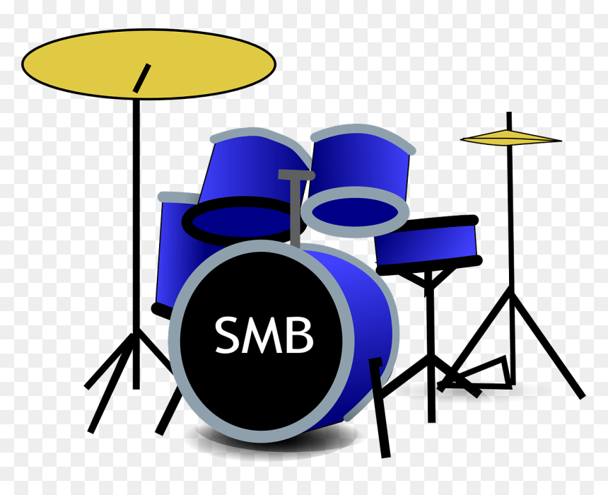 Drum Set Clipart, HD Png Download - music band png