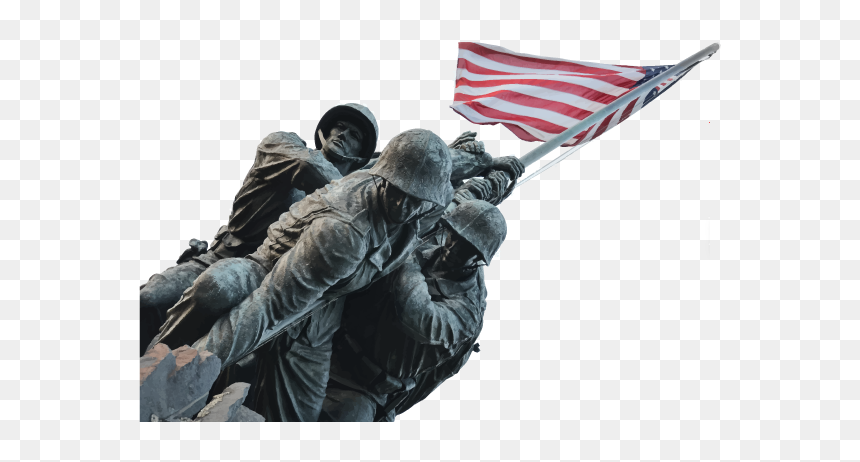 Marine Corps War Memorial, HD Png Download - veterans png