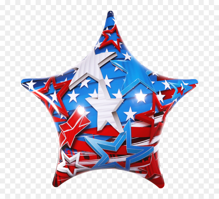 Patriotic Stars Png -permashape Patriotic Usa Star - Balloon, Transparent Png - usa.png