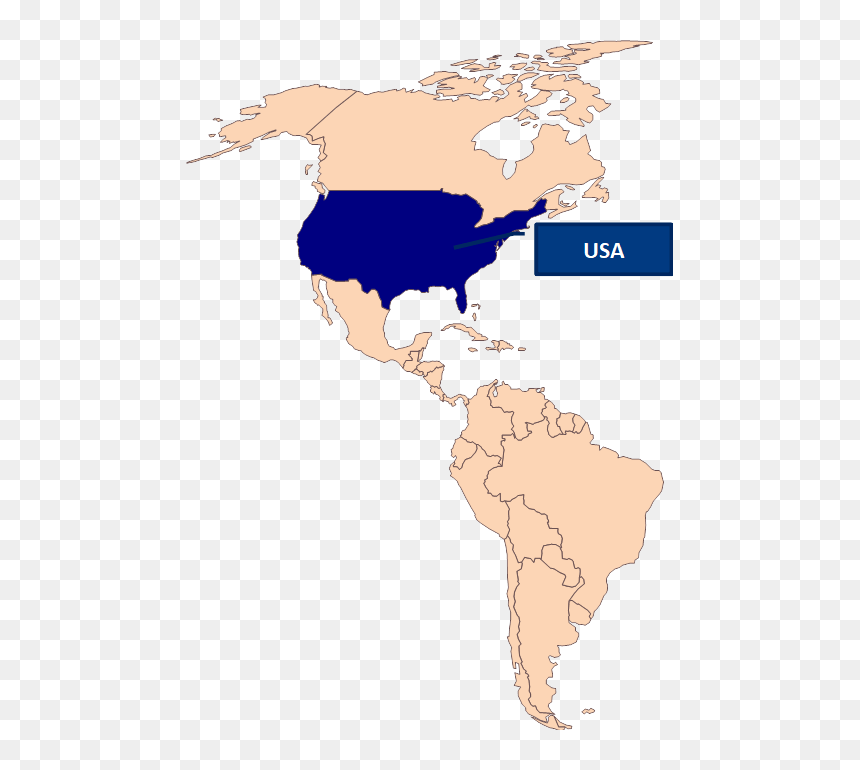 Latin America Jamaica, HD Png Download - usa.png