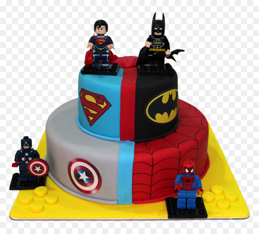 804 X 699 - Ponque De Avengers, HD Png Download - birthday cake clipart png