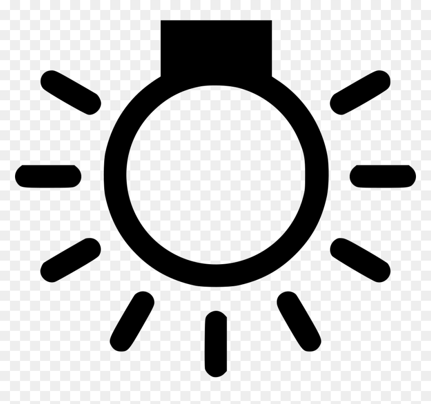 Overhead Light Bulb - Hot Cat Clip Art, HD Png Download - white sun png
