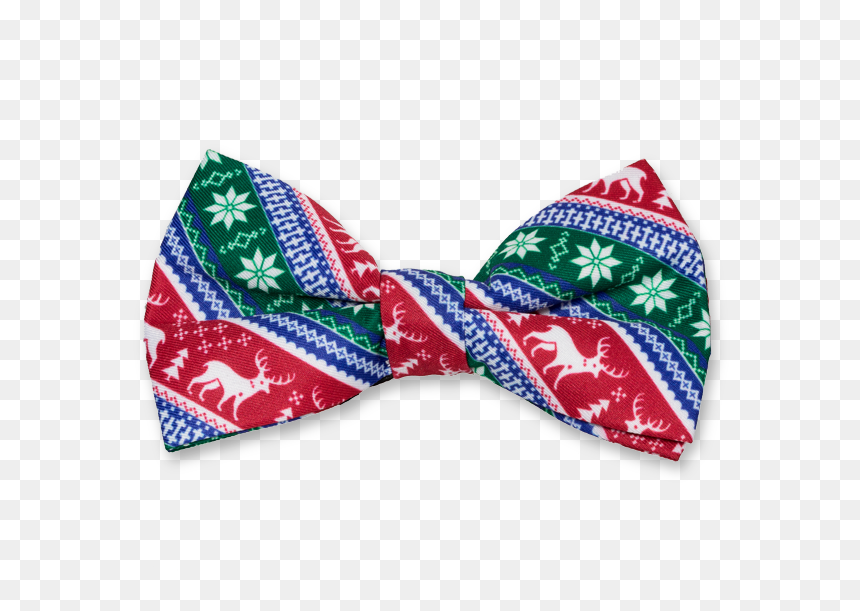 X-mas Bow Tie Red/green/blue - Noeud Papillon Noel, HD Png Download - red bow tie png