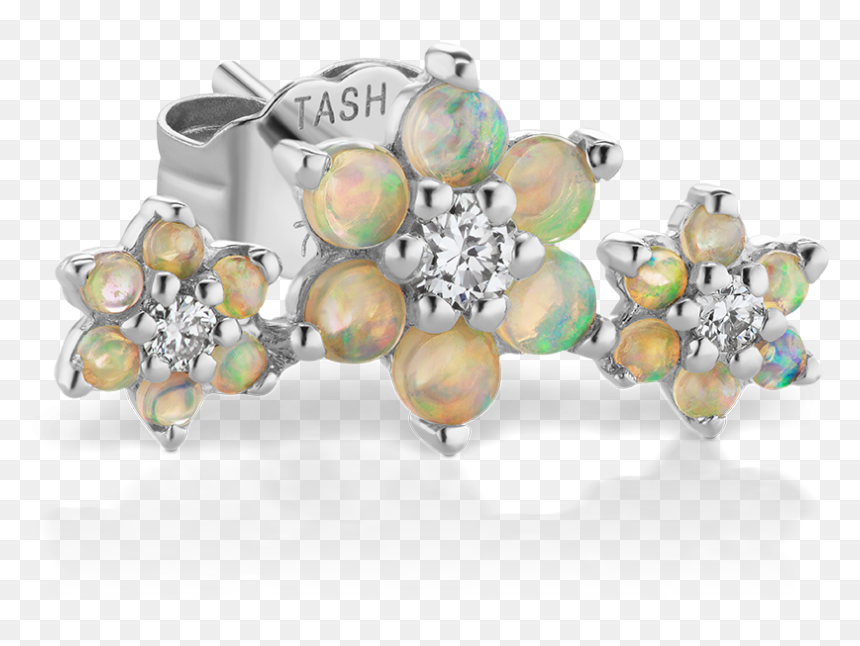 Earring, HD Png Download - flower garland png