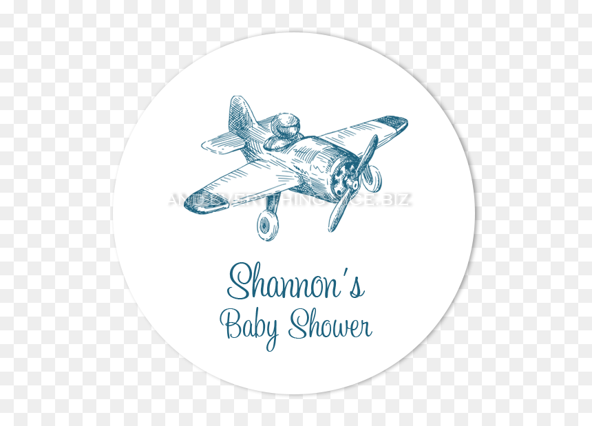 Airplane Baby Invite, HD Png Download - vintage airplane png