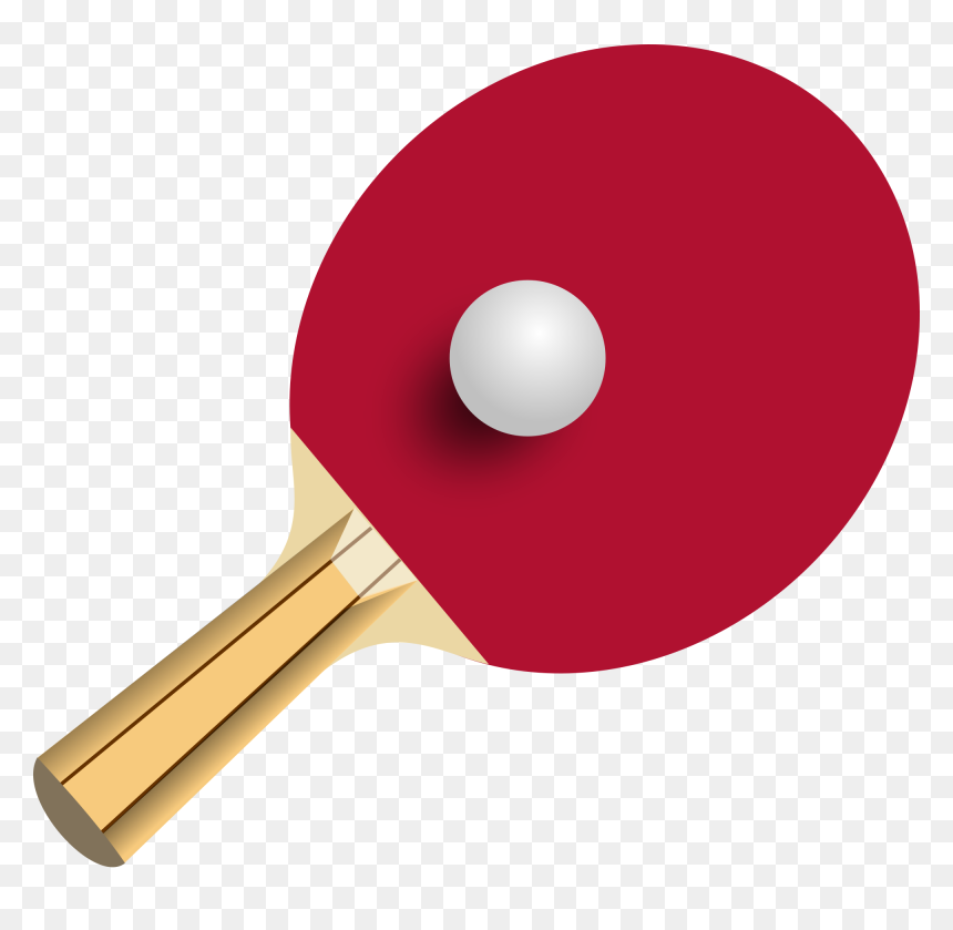 Table Tennis Ball And Bat, HD Png Download - tennis ball png