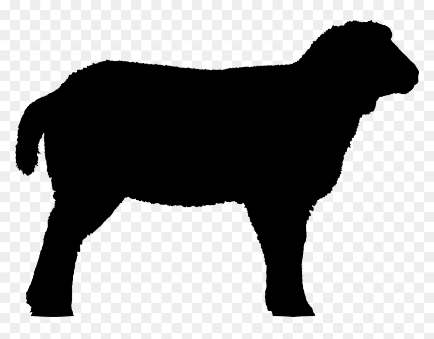Sheep Silhouette Clip Art, HD Png Download - sheep png