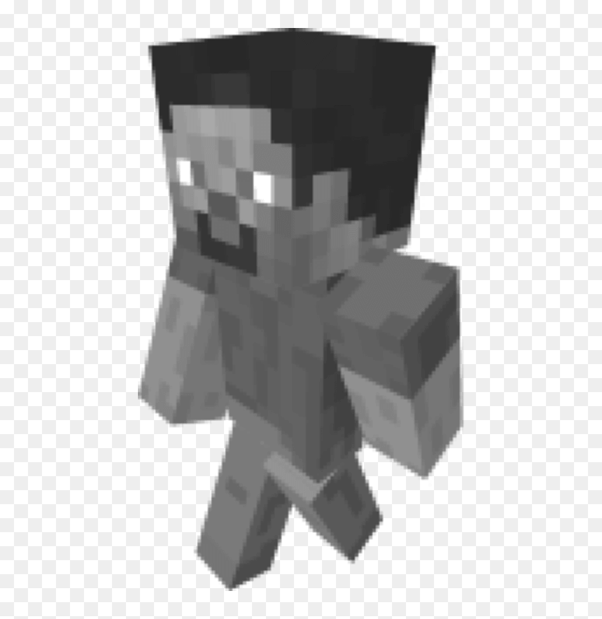 Monochrome, HD Png Download - minecraft steve png