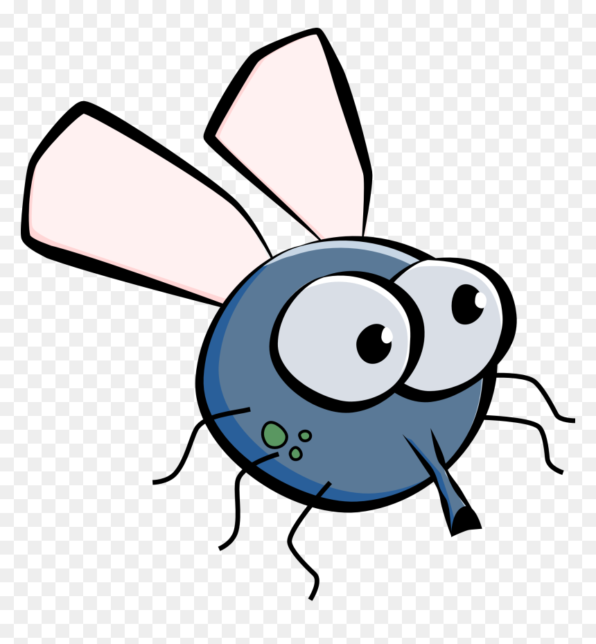 Cartoon Fly Clipart, HD Png Download - fly png