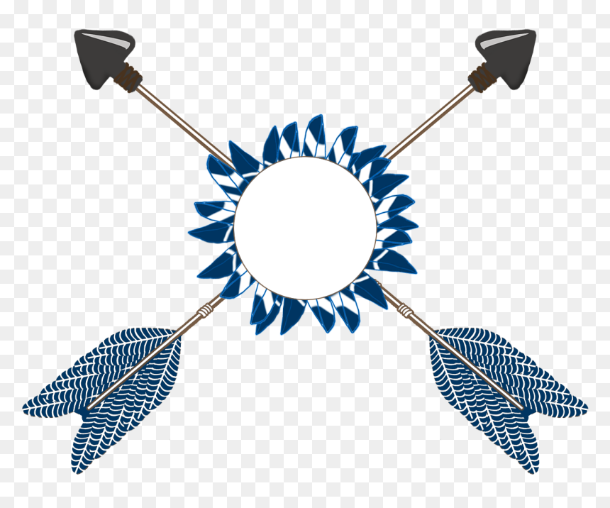 Arrows Tribal Crossed, HD Png Download - tribal png