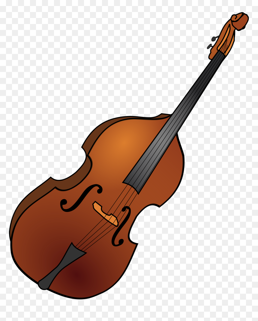 Double Bass Clip Art, HD Png Download - violin png