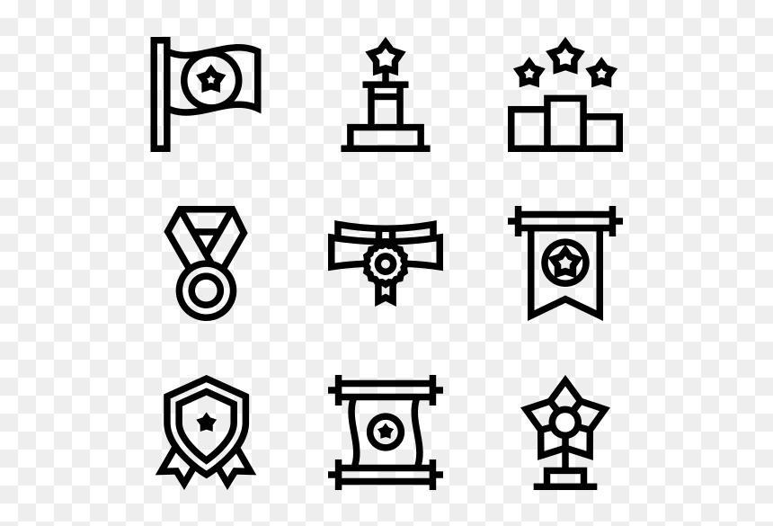 Web Design Line Icon, HD Png Download - award png