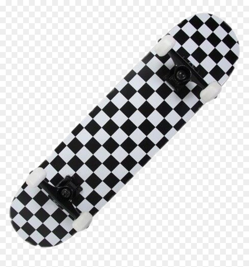 Black And White Check Tie, HD Png Download - skateboard png