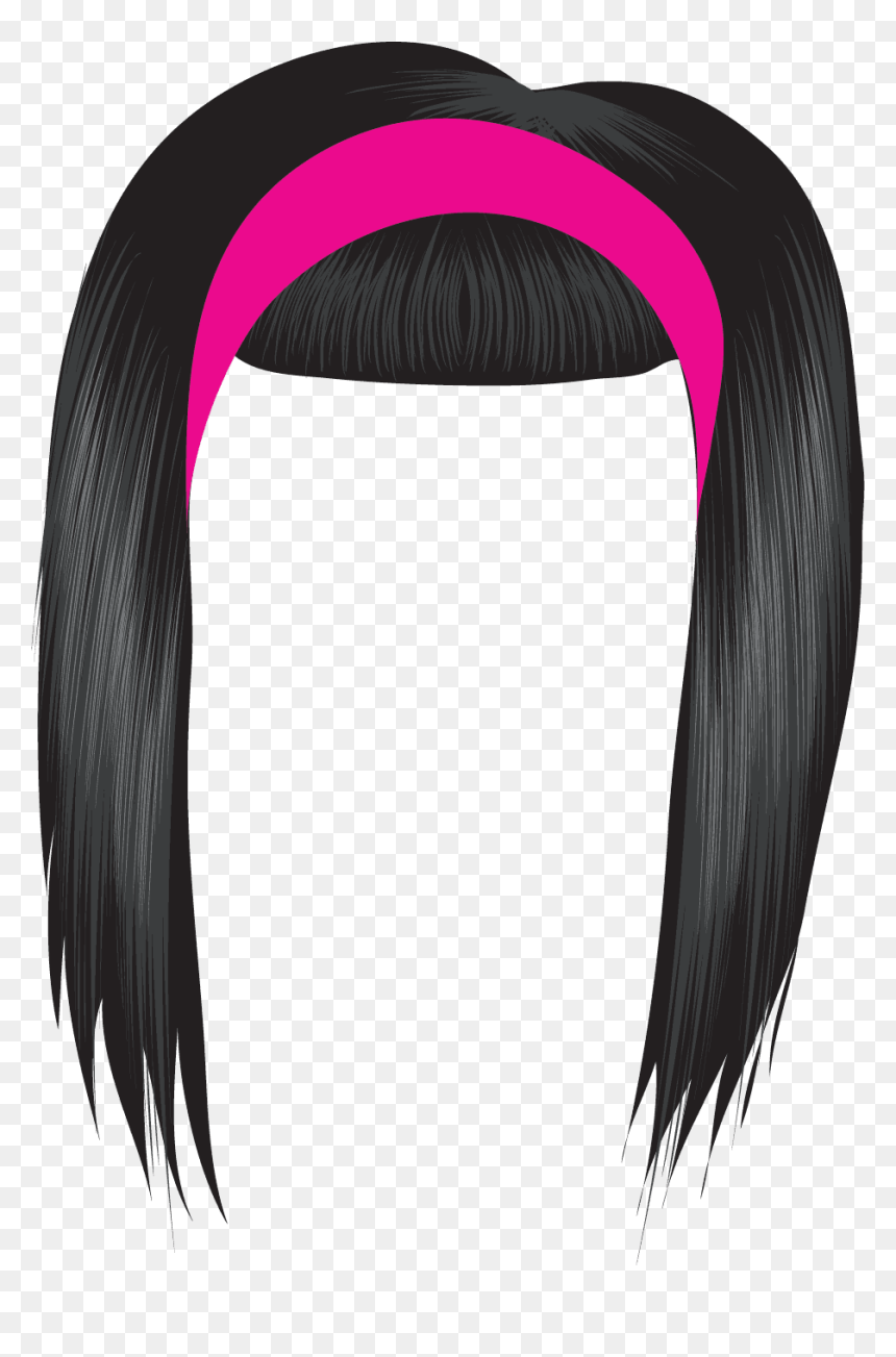 Girl Hair Clipart, HD Png Download - wig png