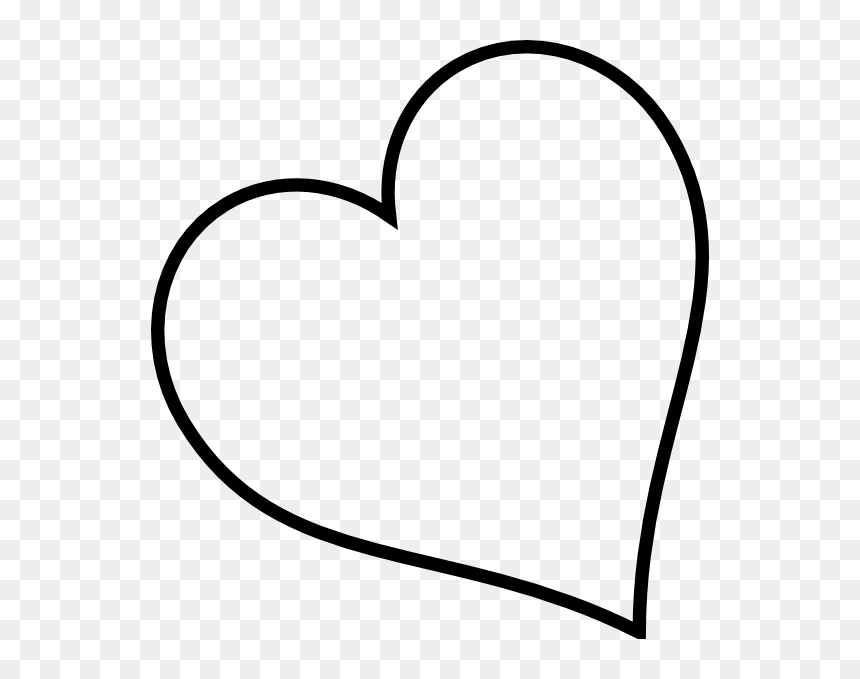 Heart Clipart Black And White, HD Png Download - black heart png