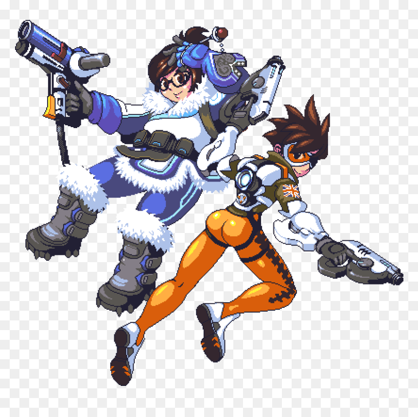 Mei And Tracer, HD Png Download - tracer png