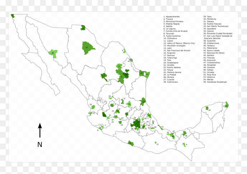 Metropolitan Area In Mexico, HD Png Download - mexico png