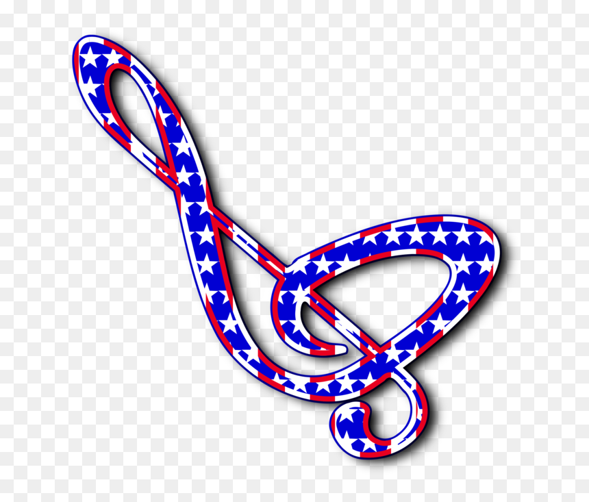 Fashion Accessory,area,body Jewelry - Patriotic Music Clipart, HD Png Download - patriotic stars png