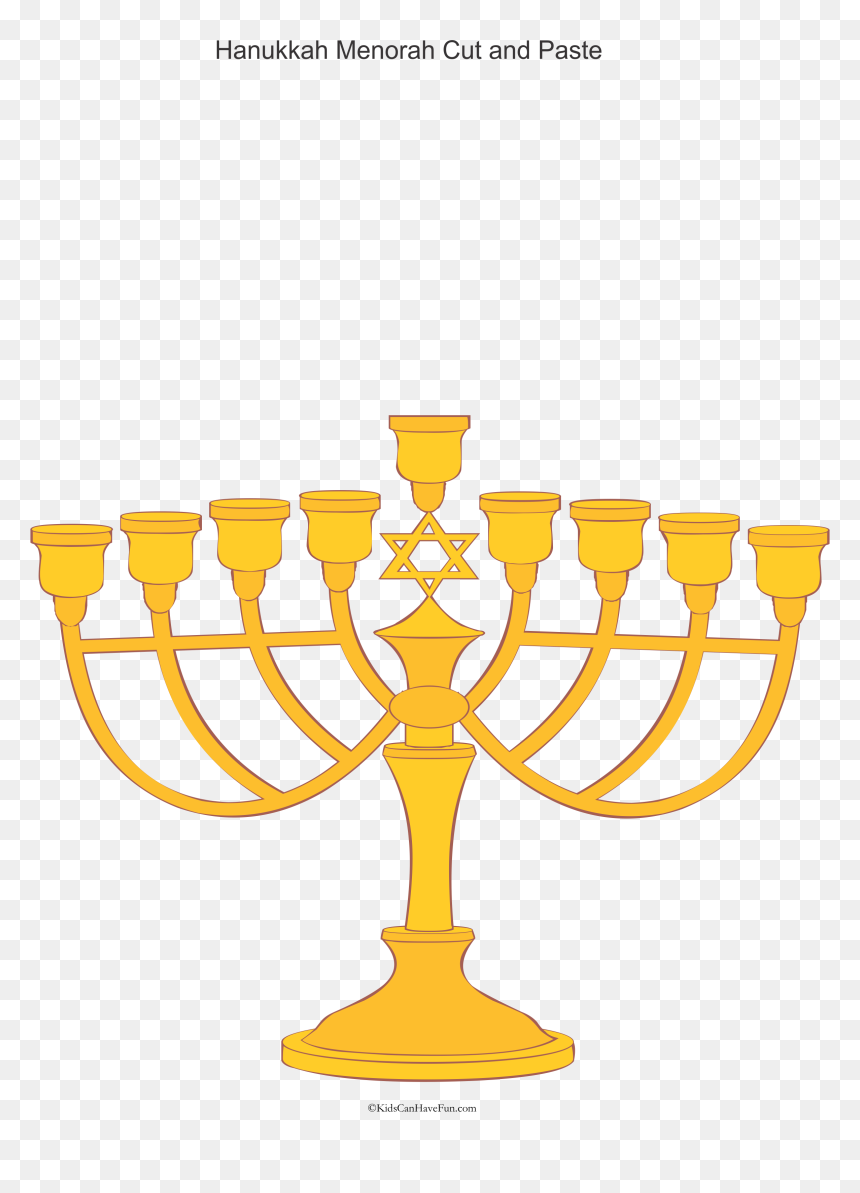 Hd Cut And Paste - Hanukkah, HD Png Download - menorah clipart png