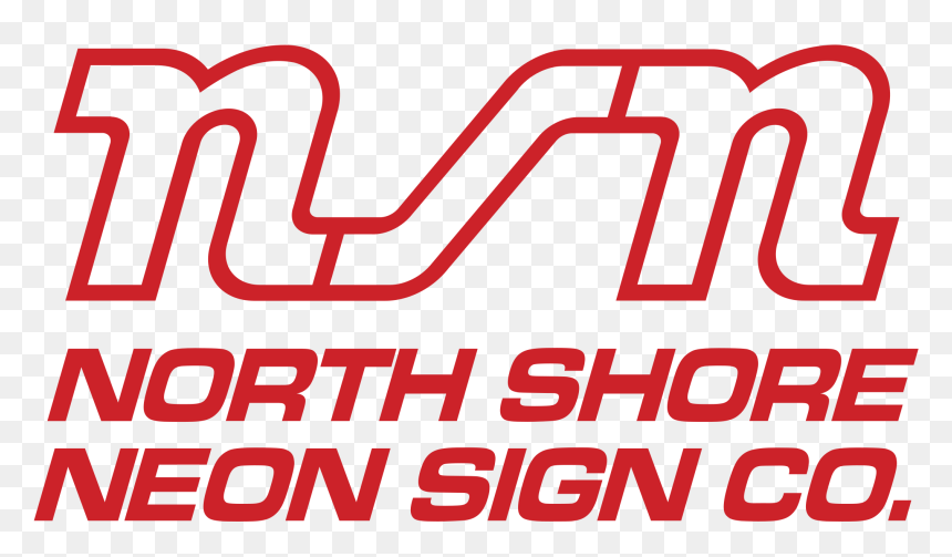North Shore Neon Sign Co Logo Png Transparent - Orange, Png Download - north sign png