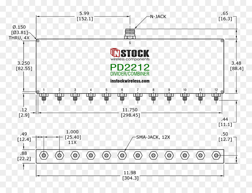Splitter 12 Way Power, HD Png Download - white divider line png