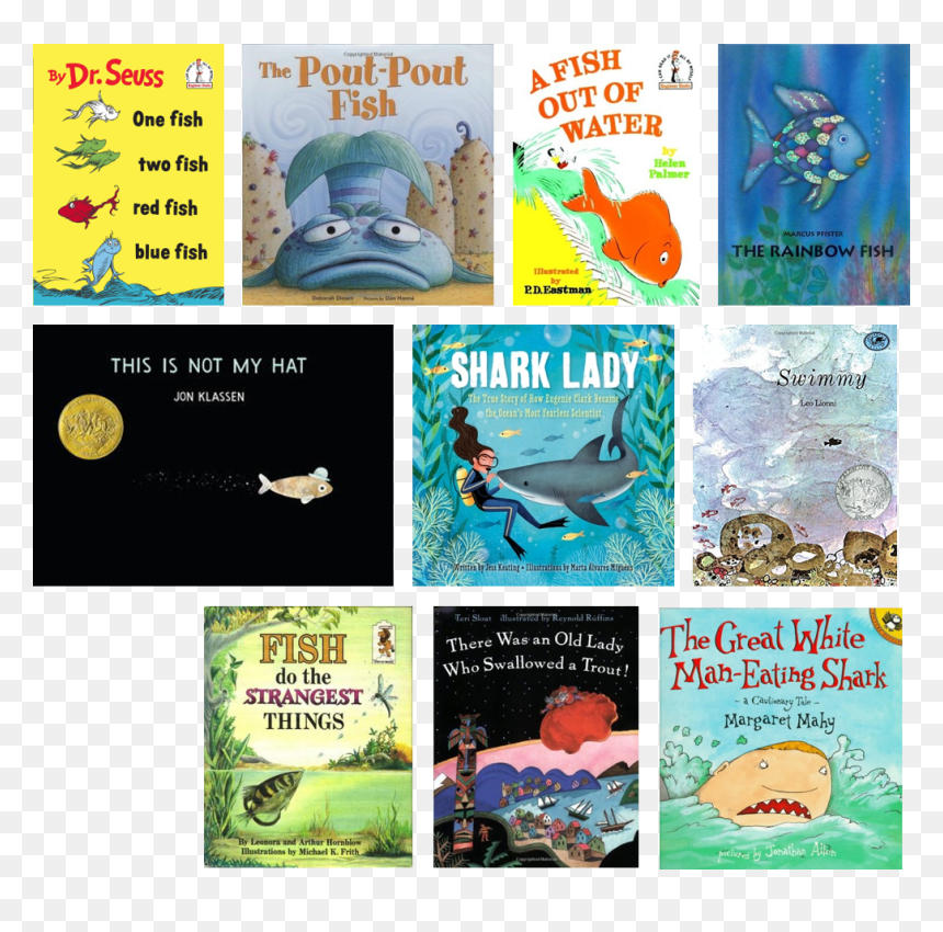 One Fish Two Fish Red, HD Png Download - dr seuss fish png