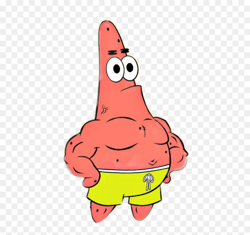 Transparent Abs Clipart - Patrick L Étoile De Mer, HD Png Download - shocked patrick png