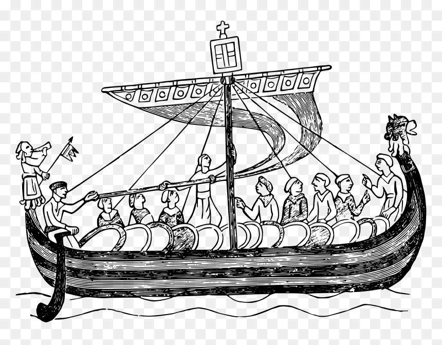 Ship From The Time Of William The Conqueror Clip Arts - William The Conquerors Ship, HD Png Download - viking ship png