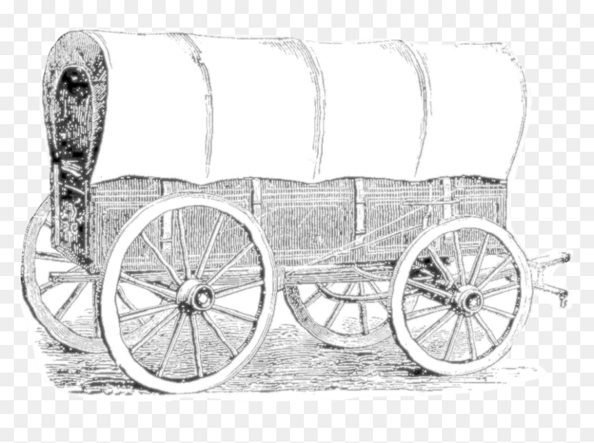 4/5 Covered Wagons $8 Admission Per Adult Piney Flats, - Cartoon Pioneer Wagon Lds, HD Png Download - covered wagon png