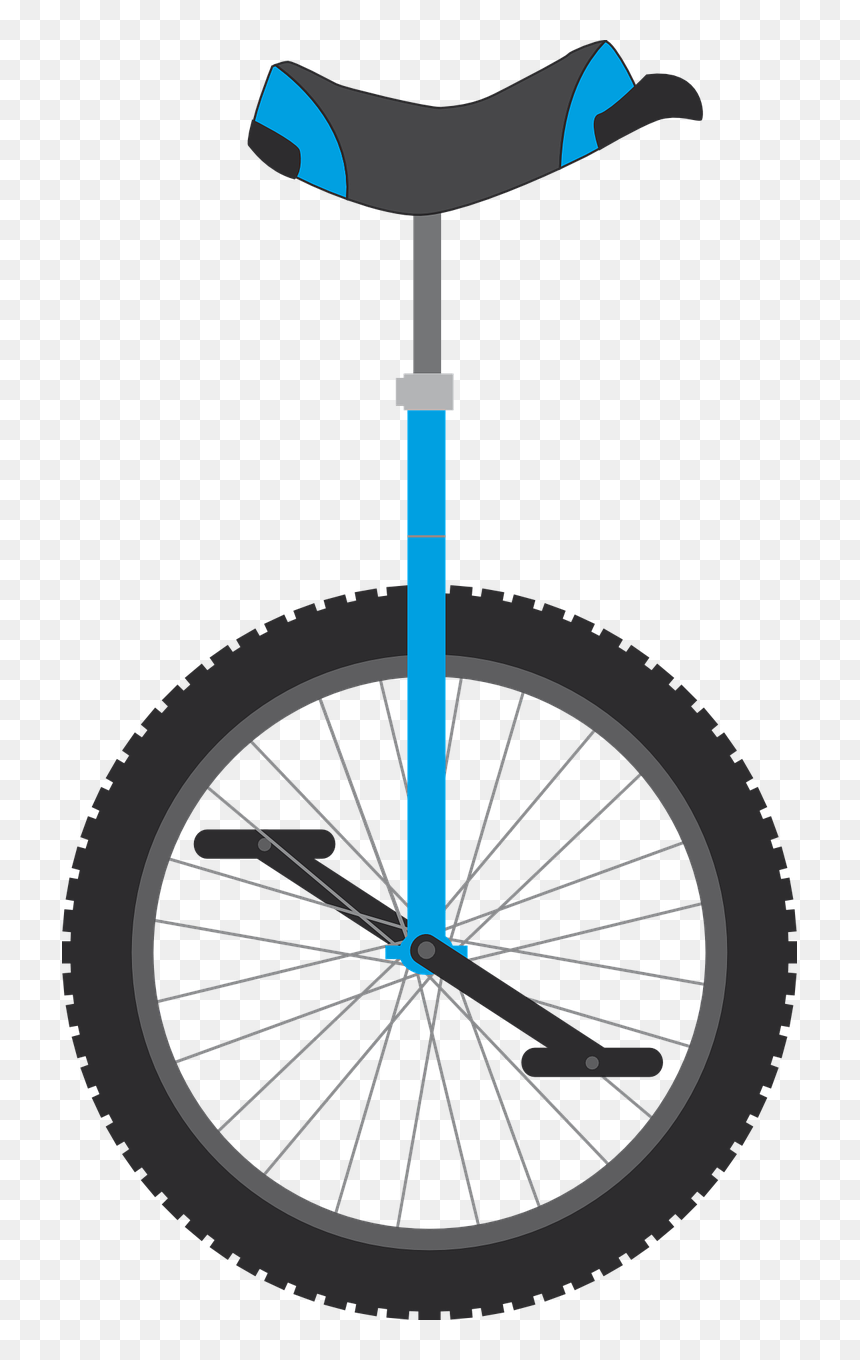 Clipart Unicycle, HD Png Download - bike tire png