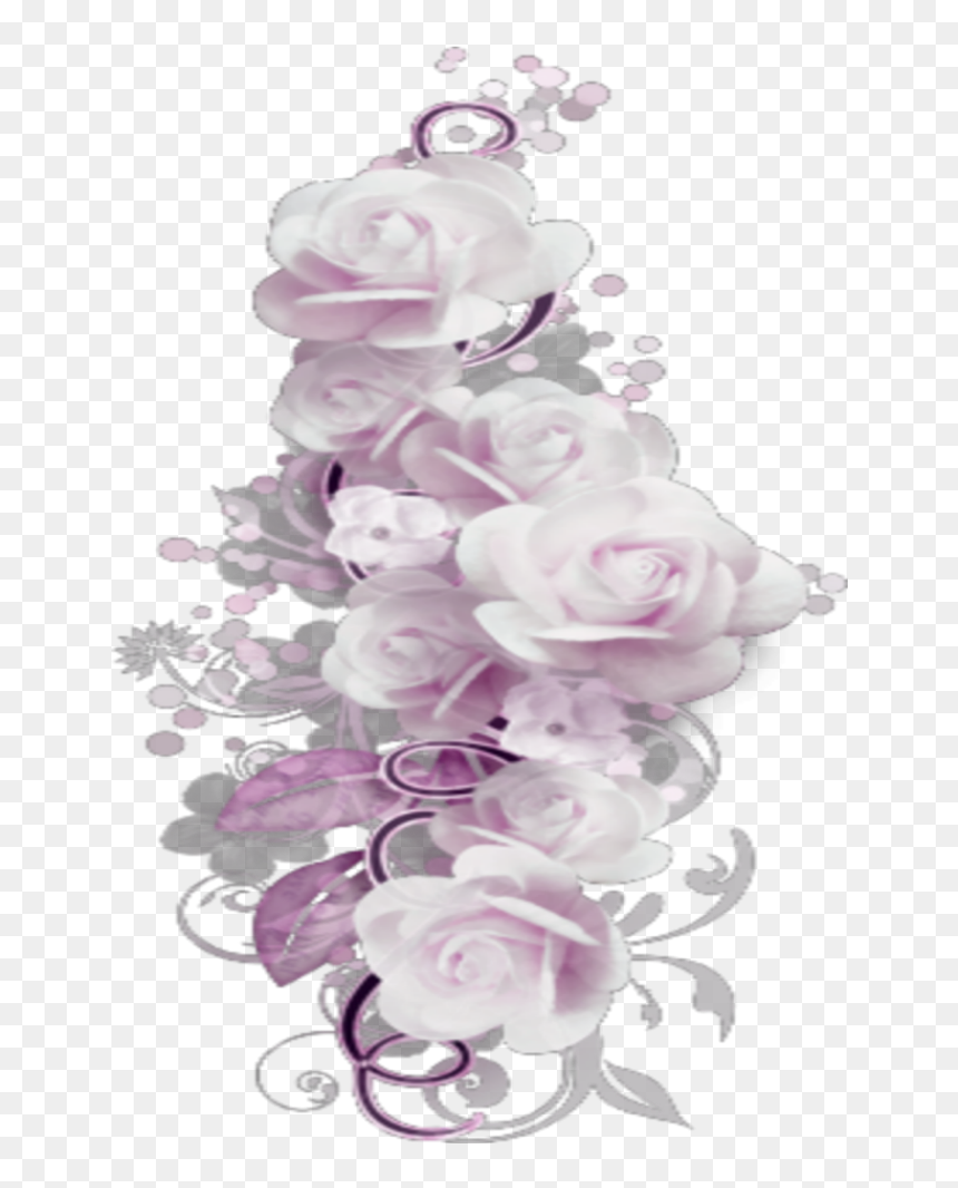 #mq #pink #roses #borders #border - Artificial Flower, HD Png Download - pink rose border png
