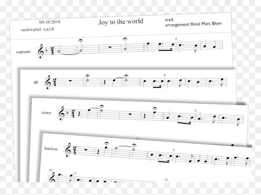 Joy To The World - Sheet Music, HD Png Download - joy to the world png