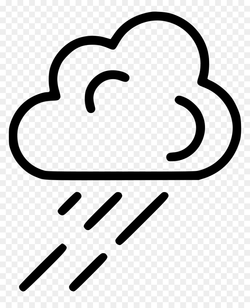 Rain Cloud - Black And White Raincloud Png, Transparent Png - raincloud png