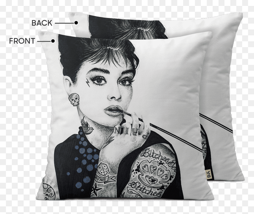 Transparent Audrey Hepburn Png - Art Audrey Hepburn With Tattoos, Png Download - audrey hepburn png