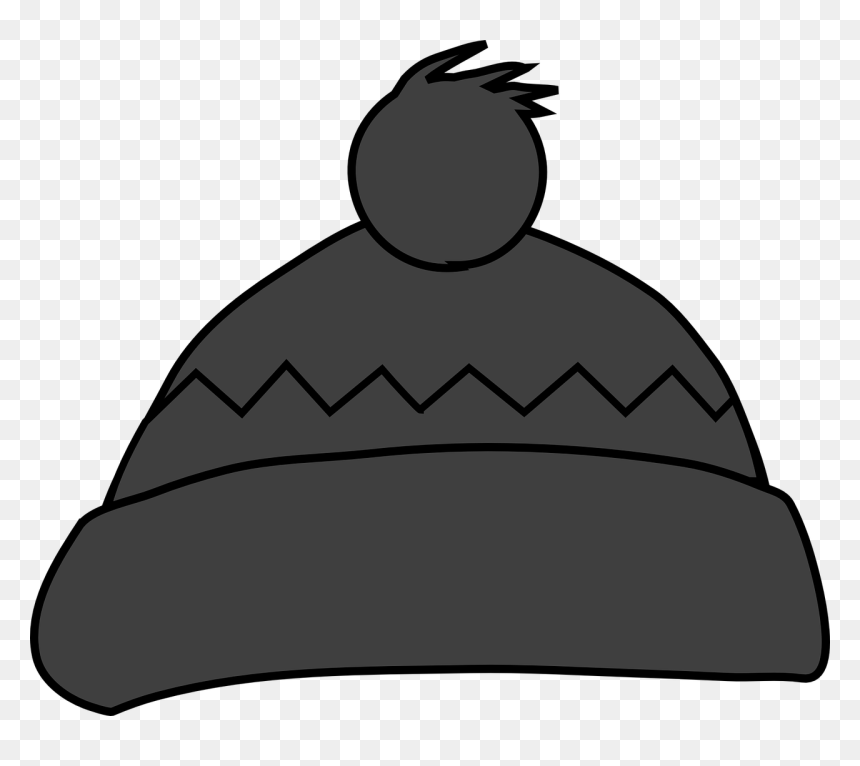 Bobble Cap, Hat, Winter, Warm, Gray, Wool - Transparent Background Winter Hat Clipart, HD Png Download - audrey hepburn png
