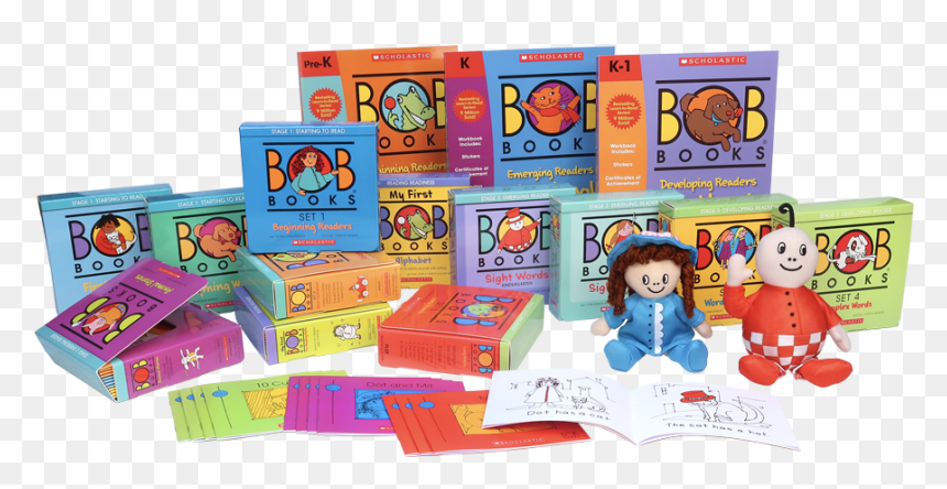 Bob Books, HD Png Download - kids reading png