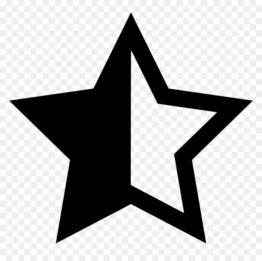 Computer Icons Clip Art - Half A Star Png, Transparent Png - audrey hepburn png